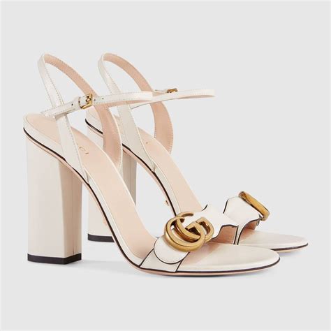 white gucci sandal heels|designer Gucci high heel sandals.